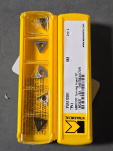 DESCRIPTION: (20) CARBIDE TURNING INSERTS BRAND/MODEL: KENNAMETAL TPGA110204 RETAIL$: $627.10 QTY: 20