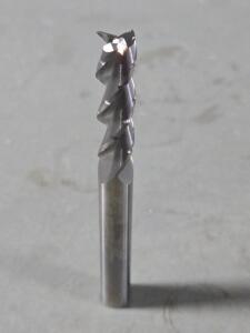 DESCRIPTION: (1) SOLID CARBIDE ROUGHING AND FINISHING UPCUT END MILL BRAND/MODEL: GWS 125627 SIZE: 3/8" DIA RETAIL$: $66.99 QTY: 1