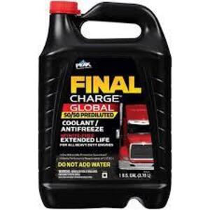 DESCRIPTION: (1) PREDILUTED ANTIFREEZE BRAND/MODEL: PEAK FINAL CHARGE SIZE: 1 GALLON RETAIL$: $20.00 EA QTY: 1