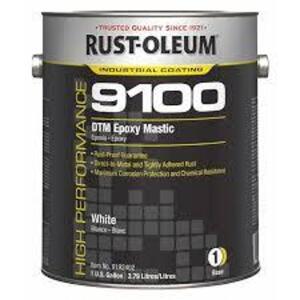 DESCRIPTION: (2) DTM EPOXY MASTIC BRAND/MODEL: RUST-OLEUM 9100 INFORMATION: SAFETY GREEN SIZE: PART 1 BASE ONLY RETAIL$: $137.43 EA QTY: 2