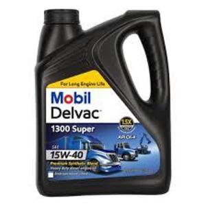 DESCRIPTION: (2) ENGINE OIL BRAND/MODEL: MOBAL DELVAC 1300 SUPER #4ZF24 SIZE: 1 GALLON RETAIL$: $39.79 EA QTY: 2