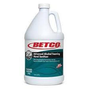 DESCRIPTION: (4) ALCOHOL FOAMING HAND SANITIZER BRAND/MODEL: BETCO #75504-00 SIZE: 1 GALLON RETAIL$: $131.99 TOTAL QTY: 4