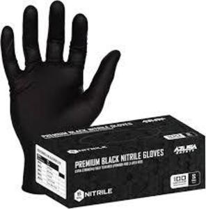 DESCRIPTION: (1) CASE OF (12) BOXES OF (100) PREMIUM BLACK NITRILE GLOVESBRAND/MODEL: AZUSA SAFETYSIZE: XLRETAIL$: $130.00 EAQTY: 1