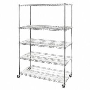 (2) STEELWIRE SHELV, ULTRADURABLE, 5-TIER, NSF