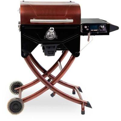 PIT BOSS PORTABLE WOOD PELLET GRILL, PIT STOP SMOKER WITH FOLDABLE LEGS