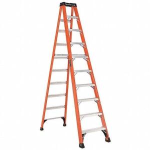 10 FT 375 LB LOAD CAPACITY FIBERGLASS STEPLADDER