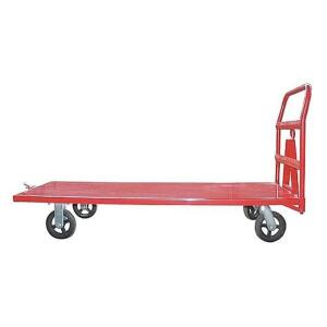 TOWABLE STEEL-DECK PLATFORM TRUCK, 72 IN X 36 IN X 11 IN, 2,000 LB LOAD CAPACITY