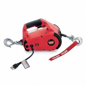 115V AC LIFTING, PULLING PORTABLE ELECTRIC WINCH WITH 8.0 FPM AND 1,000 LB 1ST LAYER LOAD CAPACITY