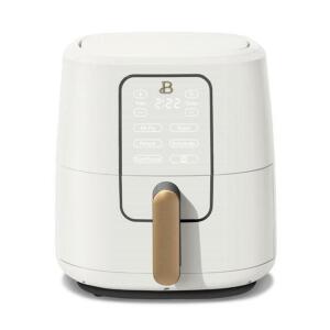 BEAUTIFUL 6 QUART TOUCHSCREEN AIR FRYER, WHITE ICING BY DREW BARRYMORE