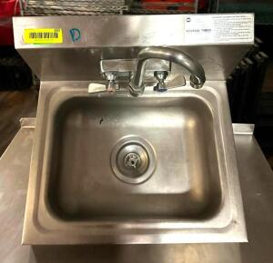 WALL MOUNT STAINLESS HAND SINK