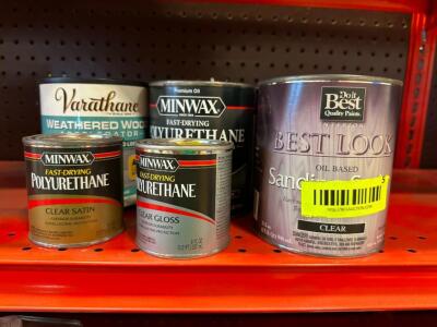 ASSORTED CONTAINERS OF POLYURETHANE