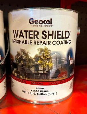 (3)- GALLONS OF GEOCEL WATER SHIELD