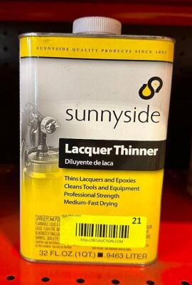 (5)- SUNNYSIDE LACQUER THINNER