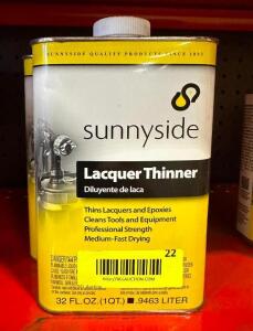 (4)- SUNNYSIDE LACQUER THINNER