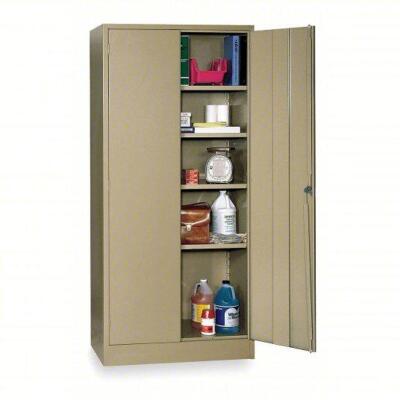 DESCRIPTION: (1) STORAGE CABINET BRAND/MODEL: PRODUCT NUMBER #1UFE1 INFORMATION: TAN, SWING HANDLE & KEYED, 22 GAUGE PANEL SIZE: 36" X 18" X 78" RETAI