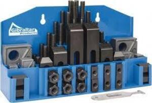 DESCRIPTION: (1) FIXTURE CLAMP STEP BLOCK & CLAMP SET BRAND/MODEL: GIBRALTAR #04804621 INFORMATION: BLUE SIZE: 52 PIECES, 1/2-13 STUD THREAD, 5/8" T-S