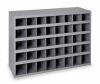 DESCRIPTION: (1) PIGEONHOLE BIN UNIT BRAND/MODEL: DURHAM #3W126 INFORMATION: BLUE SIZE: 34 IN X 12 IN X 24 IN, 40 COMPARTMENTS RETAIL$: $204.61 EA QTY