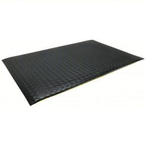 DESCRIPTION: (2) ANTI FATIGUE MAT BRAND/MODEL: ABILITY ONE #13J110 INFORMATION: BLACK, VINYL OVER PVC FOAM, BEVELED EDGE SIZE: 2 FT X 3 FT, 9/16 IN TH