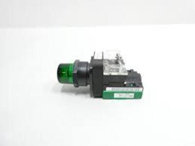 DESCRIPTION: (2) HEAVY DUTY ILLUMINATED PUSH BUTTON BRAND/MODEL: A-B #800H INFORMATION: 120 V, GREEN LENS, FULL VOLT RETAIL$: $165.00 EA QTY: 2