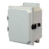 DESCRIPTION: (2) NON METALLIC ENCLOSURE BRAND/MODEL: ROHS #AMP864LF SIZE: 8 X 6 X 4" RETAIL$: $63.61 EA QTY: 2