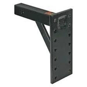 DESCRIPTION: (1) PINTLE HOOK MOUNT BRAND/MODEL: BUYERS INFORMATION: BLACK, 7 PAIRS OF HOLES SIZE: 5" PLATE, 2" SHANK RETAIL$: $67.67 EA QTY: 1