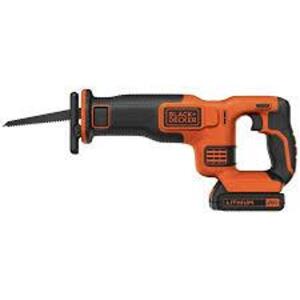 DESCRIPTION: (1) RECIPROCATING SAW BRAND/MODEL: BLACK + DECKER #BDCR20C INFORMATION: ORANGE AND BLACK RETAIL$: $52.35 EA QTY: 1