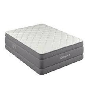 DESCRIPTION: (1) RAISED AIR BED WITH LUXURY ZIP OFF COVER BRAND/MODEL: BEAUTYREST INFORMATION: SILVER SIZE: 20" TOPPER, QUEEN SIZE RETAIL$: $186.00 EA