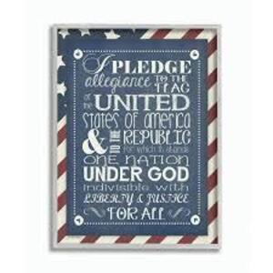 DESCRIPTION: (1) WALL ART, HANGING BRAND/MODEL: THE KIDS ROOM BY STUPELL INFORMATION: AMERICAN FLAG RETAIL$: $47.49 EA QTY: 1