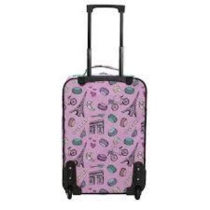 DESCRIPTION: (1) LUGGAGE BAG BRAND/MODEL: PROTEGE INFORMATION: PINK, PARIS THEME RETAIL$: $29.98 EA QTY: 1