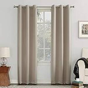 DESCRIPTION: (3) BLACKOUT CURTAINS BRAND/MODEL: SUNZERO #OSL STN INFORMATION: BEIGE SIZE: 40" X 95" RETAIL$: $38.24 EA QTY: 3