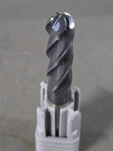 DESCRIPTION: (1) SOLID CARBIDE BALL END MILL BRAND/MODEL: HARVEY TOOL 970624-C6 SIZE: 3/8" DIA 1-1/8" LOC RETAIL$: $79.60 QTY: 1