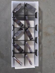 DESCRIPTION: (10) CARBIDE GROOVING INSERTS BRAND/MODEL: ISCAR HFPR3003 RETAIL$: $323.00 QTY: 10