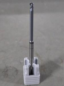 DESCRIPTION: (2) CARBIDE CORNER RADIUS END MILL BRAND/MODEL: HARVEY TOOL 63893-C3 SIZE: 0.0930" DIA 9/64" LOC 0.0100" rad RETAIL$: $121.20 QTY: 2