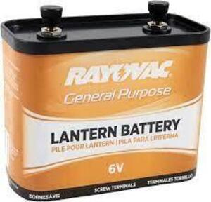 (6) RAYOVAC 918C 12400MAH 6V ZINC CHLORIDE (ZNCL) LANTERN BATTERY WITH SCREW TERMINALS - BULK