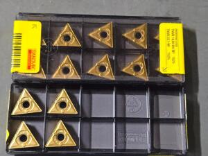 DESCRIPTION: (14) CARBIDE TURNING INSERTS BRAND/MODEL: SANDVIK COROMANT TNMX331-WF 1525 RETAIL$: $246.40 QTY: 14