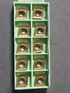 DESCRIPTION: (10) CARBIDE TURNING INSERTS BRAND/MODEL: WALTER CCMT120408-PM5 RETAIL$: $210.50 QTY: 10