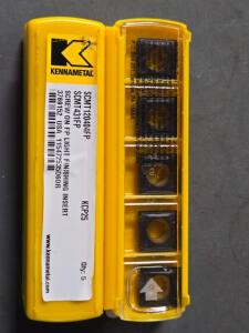 DESCRIPTION: (10) CARBIDE TURNING INSERTS BRAND/MODEL: KENNAMETAL SCMT431FPKCP25 RETAIL$: $234.10 QTY: 10