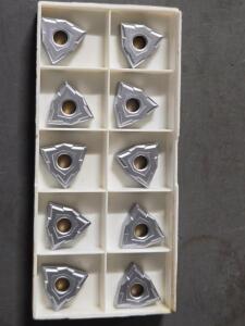 DESCRIPTION: (10) CARBIDE TURNING INSERTS BRAND/MODEL: SECO WNMG431-MF2 TP2501 RETAIL$: $215.00 QTY: 10