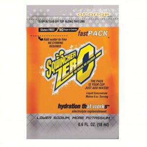 DESCRIPTION: (2) BOX OF (50) SINGLE SERVE SPORTS DRINK CONCENTRATE POWDER BRAND/MODEL: SQWINCHER FAST PACK #8EWT6 INFORMATION: ORANGE SIZE: .6 OZ RETA