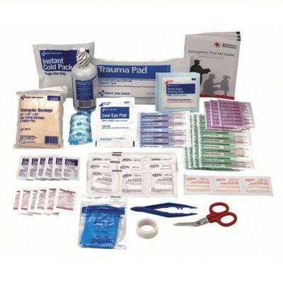 DESCRIPTION: (2) COMPLETE FIRST AID REFILL KIT BRAND/MODEL: FIRST AID ONLY #5DXX3 SIZE: 106 COMPONENTS RETAIL$: 27.26 EA QTY: 2