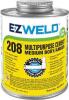 DESCRIPTION: (3) AMBER SOLVENT CEMENT BRAND/MODEL: EZ WELD 208 #5E534 SIZE: 32 OZ RETAIL$: $8.40 EA QTY: 3