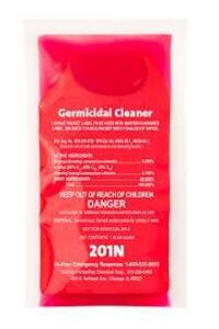 DESCRIPTION: (1) CASE OF (132) PACKETS OF GERMICIDAL CLEANER BRAND/MODEL: PORTIONPAC#201N SIZE: 1 OZ PER PACKET RETAIL$: $200.00 EA QTY: 1