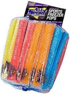 DESCRIPTION: (2) BAGS OF (36) FREEZER POPS BRAND/MODEL: ALL SPORT SUGAR FREE INFORMATION: MULTI FLAVOR RETAIL$: $30.00 EA QTY: 2