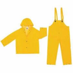 DESCRIPTION: (2) CLASSIC RAINWEAR SUIT BRAND/MODEL: RIVER CITY #2003XL INFORMATION: YELLOW, STEEL SIZE: XL RETAIL$: $11.67 EA QTY: 2