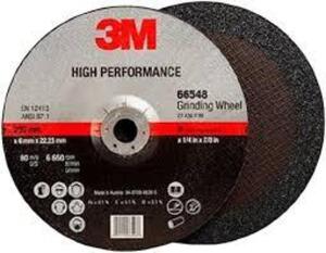 DESCRIPTION: (20) HIGH PERFORMANCE DEPRESSED CENTER GRINDING WHEEL BRAND/MODEL: 3M #66549 INFORMATION: 36 GRADE SIZE: 5" RETAIL$: $104.91 EA QTY: 20