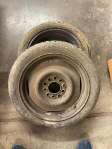 (2)- SPARE CAR TIRES