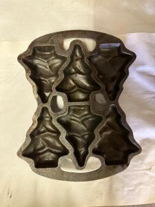 (2)- CAST IRON BAKING MOLDS