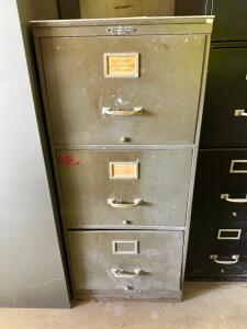 THREE DRAWER FILE CABINET