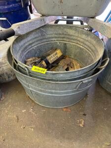 GALVANIZED TUBS WITH RATCHET STRAPS