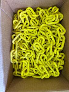 PLASTIC YELLOW SAFETY CHAIN